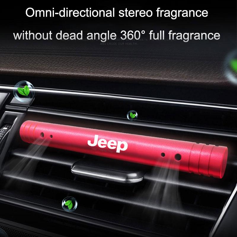 Car Aromatherapy Stick Metal Fragrance with Replacement Cores For Jeep Renegade Wrangler Cherokee Compass Patriot Accessories AJS1