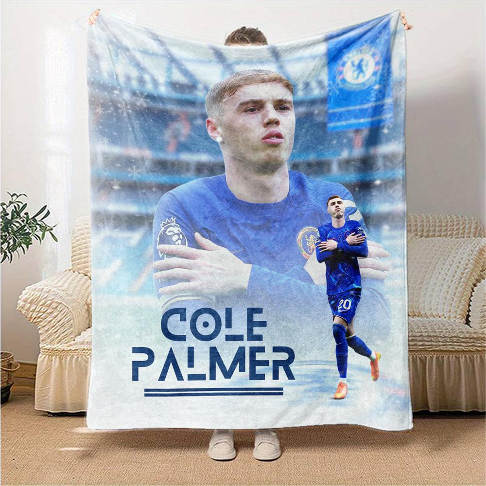 Chelsea Fc Football Player Blanket Soft & Cozy Great for Office Chair Office Picnics Four Seasons Universal Playful Design
