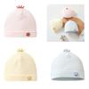 Весенне-осенняя детская шапочка, мягкая и удобная шапочка для новорожденных, модные шапочки-чепчики, головные уборы для детей 0-3-6 месяцев