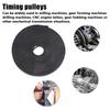 2GT‑6mm PU Timing Belt with Steel   Synchronous Belts Industrial Supply Black