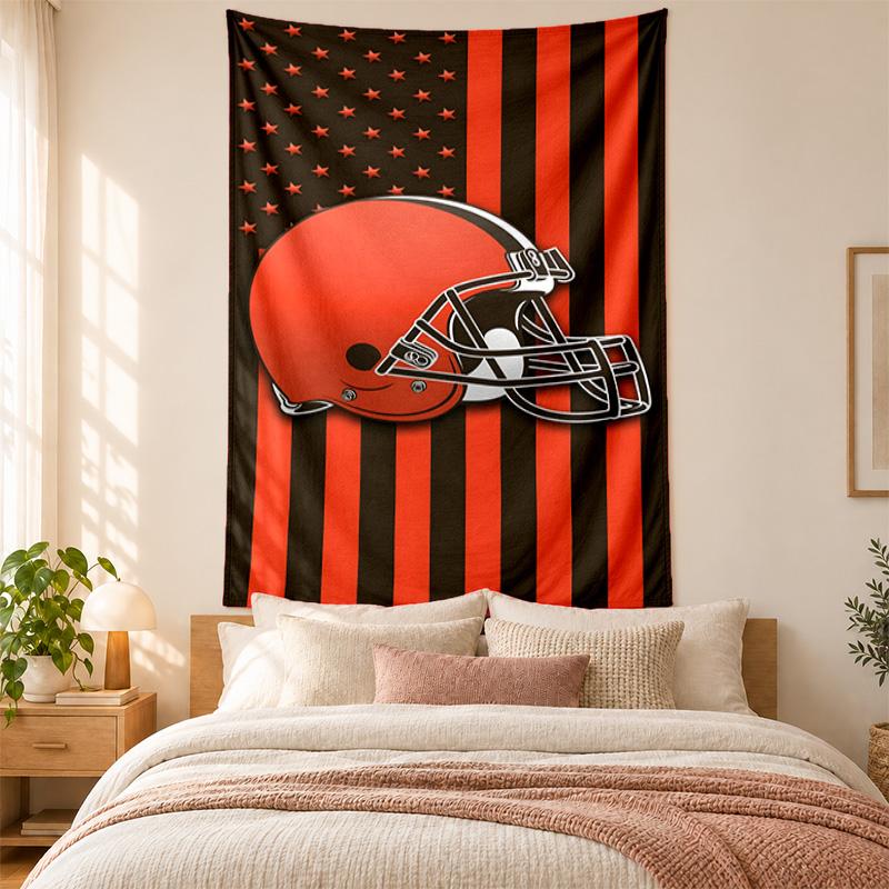 Cleveland Browns Tapestry highquality for decorating living room bedroom dorm walls ideal as bedroom wallart orholiday gift