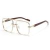 Eyewear Double-bar Sunnies Zinc Zinc Alloy Anti-UV Plain Glasses Unisex Polarizing Lens Sunglasses  Outdoor