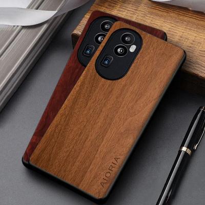 Чехол для Oppo Reno 10 Pro Plus, чехол из искусственной кожи с деревянным бамбуковым узором для oppo reno10 pro, чехол