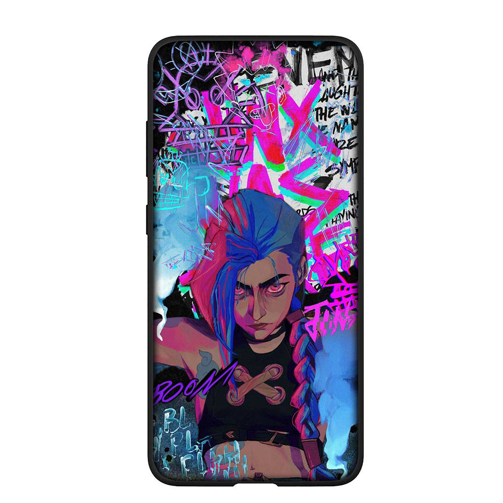 Для iPhone 16 15 Xiaomi Redmi Note 13 12 11 Pro Max X 9 14 Plus XR Samsung Galaxy S24 S23 9C Huawei OPPO чехол Jinx Arcanes Comics Vi Jayce чехол для телефона