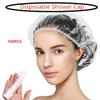 Одноразовая шапочка для душа, пластиковая шапочка для волос, эластичная женская водонепроницаемая прочная шапочка для спа-салона, отеля, краска для волос, ванная комната, кухня