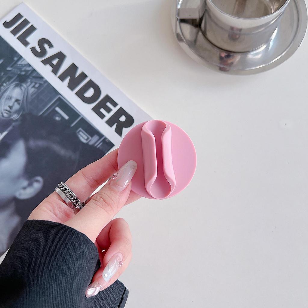 Силиконовый чехол для телефона с 3M-адгезивом, держатель для губной помады и подставка