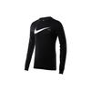 Logo Print Crew Neck Slim Fit Long Sleeve T-Shirt Men Tops Black DD3374-010