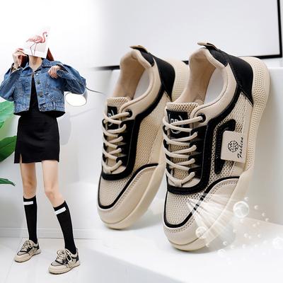 INS белые туфли для студентов в корейском стиле, женские летние новые толстые туфли, увеличивающие рост, дышащие, повседневные туфли для уличной стрельбы Kt2635