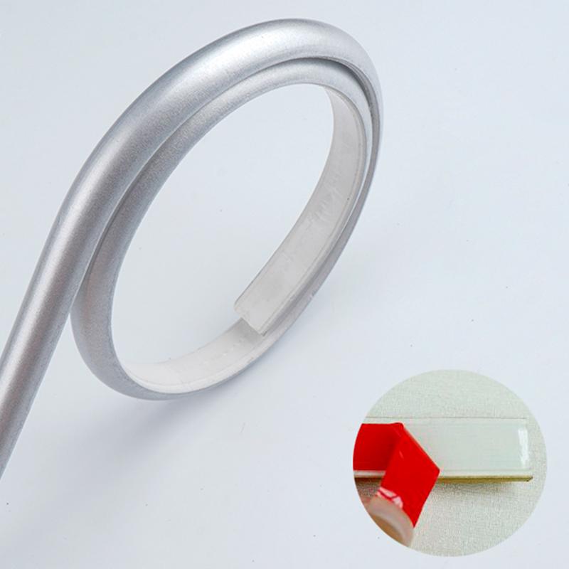 1M самоклеящаяся ПВХ-лента для кромки стены, наклейка на талию стены, мягкая, противоударная, полукруглая, водонепроницаемая, отделочная линия, плинтус