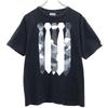Print Short Sleeve T-shirt M Black Men's Used