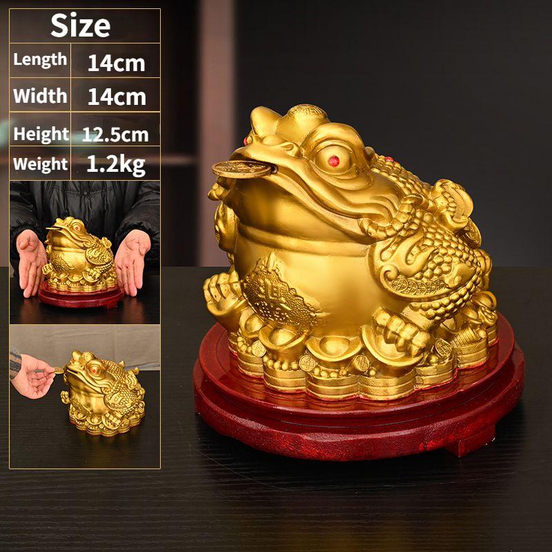 Fengshui Zhaocai Чистая медная золотая жаба украшения привлекают богатство сокровищница золотая жаба гостиная открытие магазина подарок