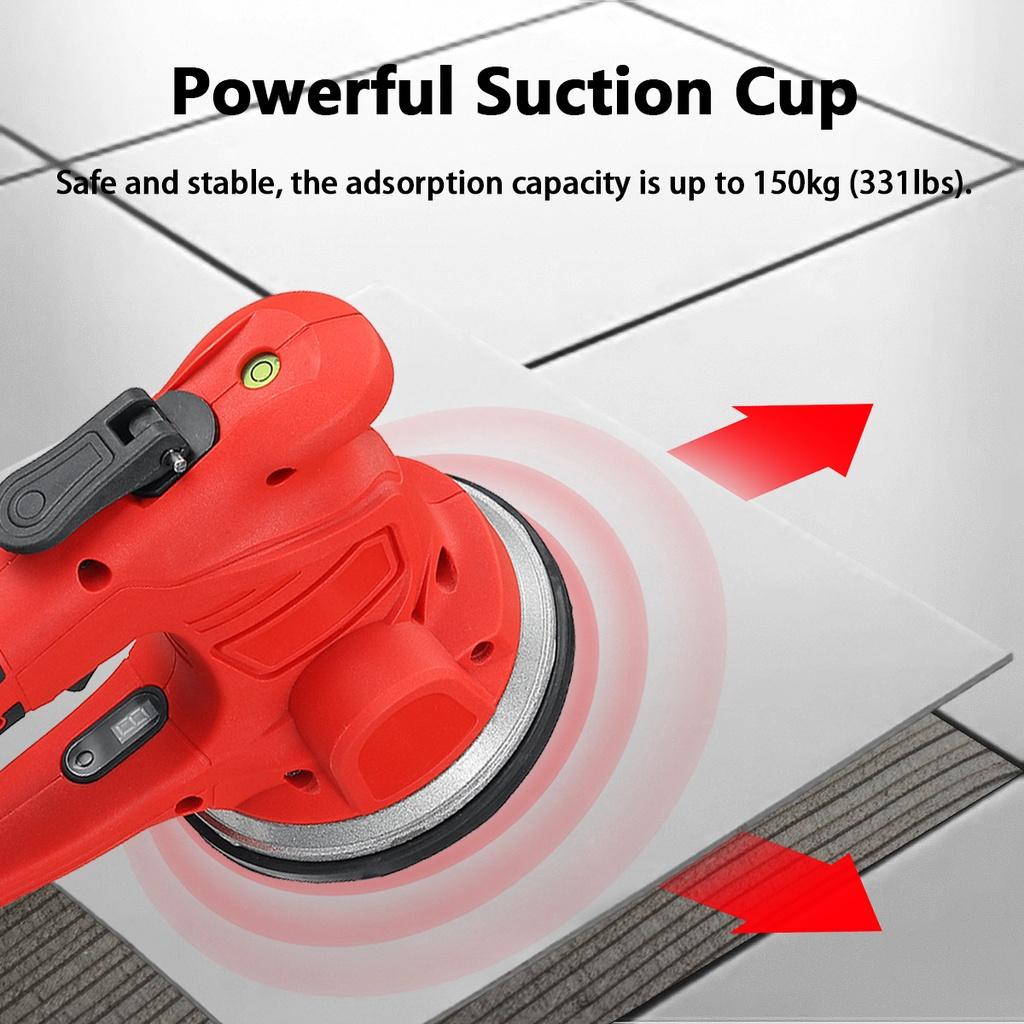 Портативный вибратор для плитки Машина для штукатурки пола Укладка плитки 150 кг с аккумулятором 21 В Автоматические инструменты для выравнивания для плитки 120x120 см