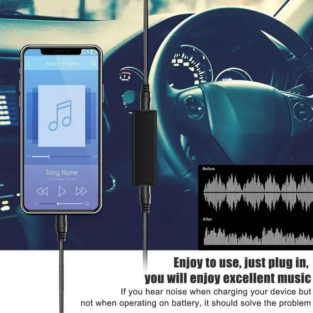 Линия динамика 3,5 мм Aux аудио шумовой фильтр заземляющий контур шумоизолятор устранить для автомобильной стереосистемы аудиосистемы домашнего стерео