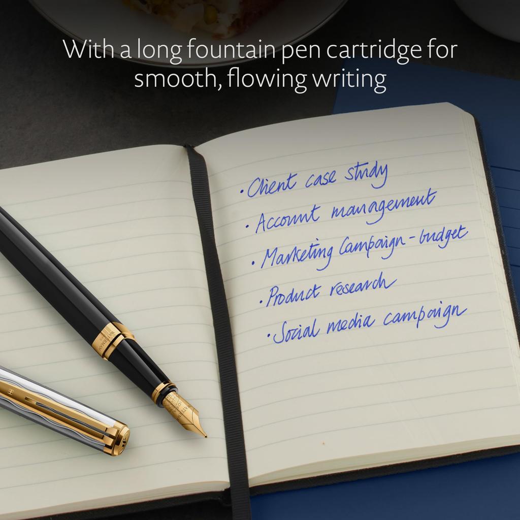 Waterman Перьевая ручка Exception Slim Deluxe Reflection of Paris GT Fine Point 18K перо подарочная коробка подарочный роскошный обычный импорт 2200948