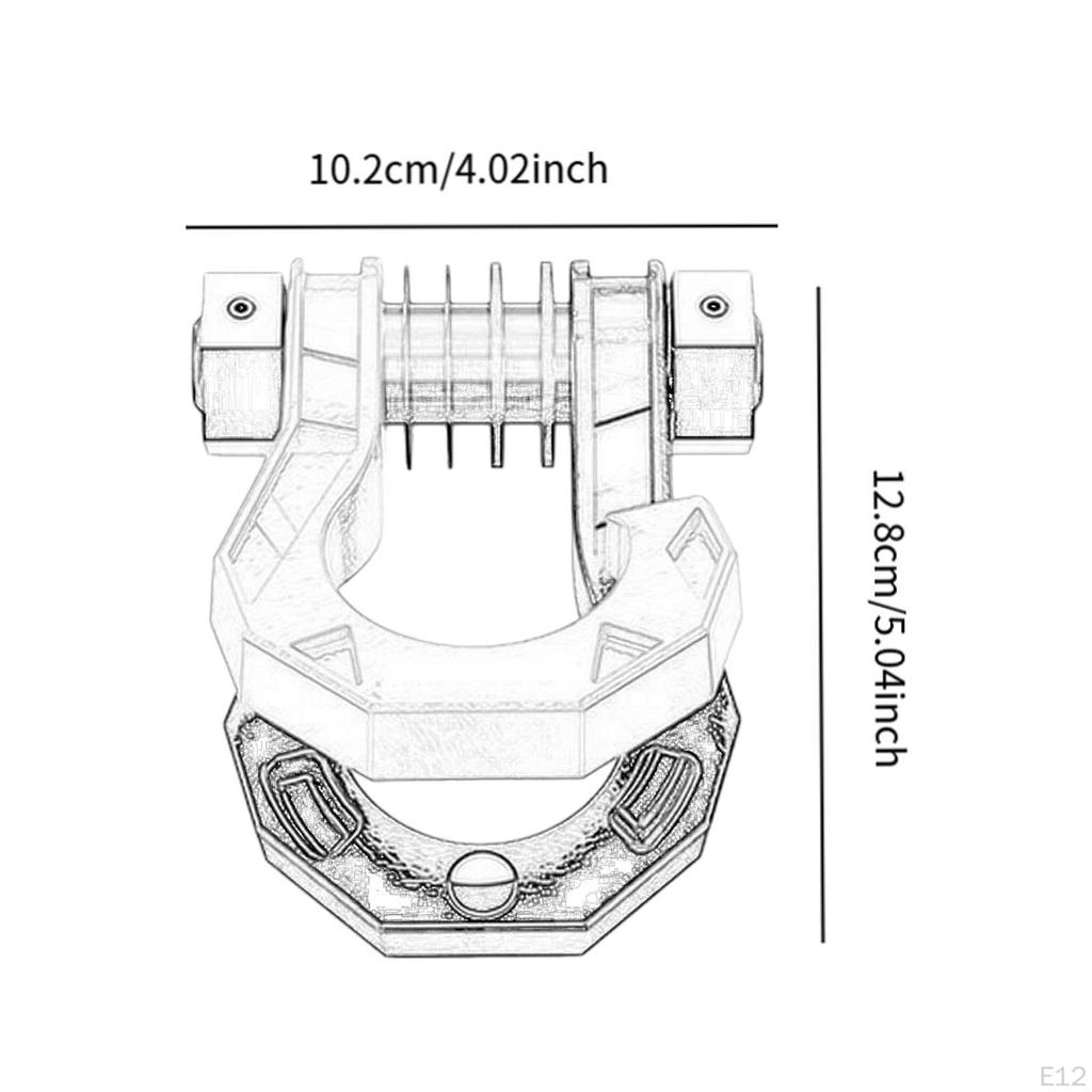 Скоба с разъемным кольцом D, скоба для буксировочной лебедки, профессиональная, аксессуары, заменяет сверхпрочную модель Premium