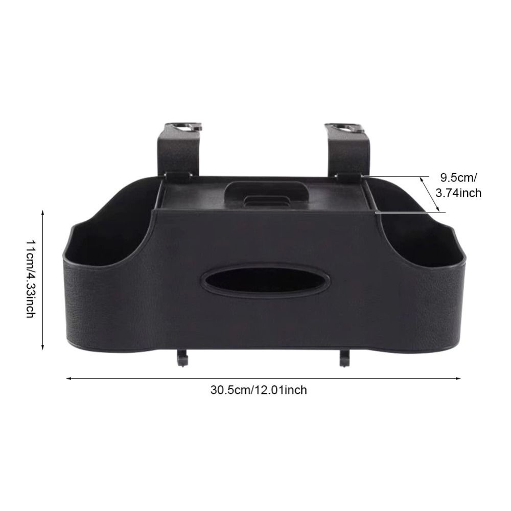 1Pc with 2 Cup Holders Car Tissue Box Holder 4 Color Headrest Hooks Car Accessories