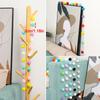 Decoration Children Room Colorful Pompom Pendant Hanging Decor Fluffy Ball Banners Felt Ball String