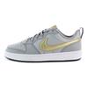 Nike Court Borough Low 2 Нескользящие Амортизирующие Прочные Кроссовки с Низким Верхом Женские Кроссовки Серо-Золотистые BQ5448-013