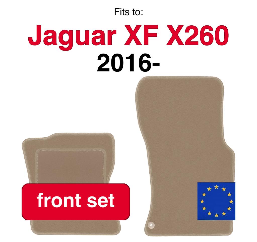 Car Floor Mats Front For: Jaguar Xf X260 Sedan, Wagon (2016-)