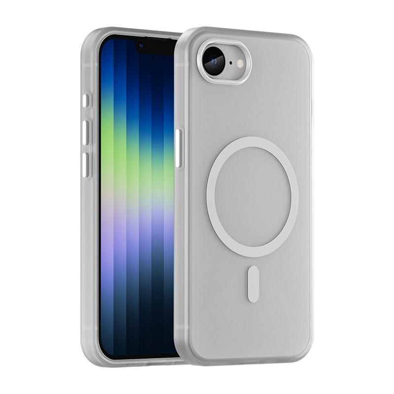 Роскошный полупрозрачный чехол Magsafe Matte для iPhone 16 15 14 13 13 12 Pro Max 11 16E Мягкий силиконовый магнитный противоударный чехол