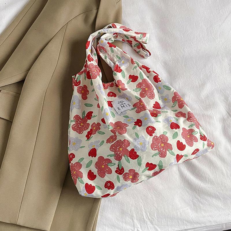 Простая и модная сумка для поездок на работу через плечо, сумка из ткани в стиле ретро, модная литературная сумка для студентов, большая вместительная сумка-тоут