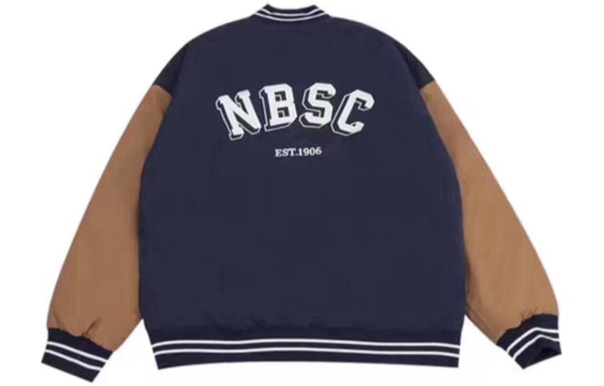 New Balance Мужские бейсбольные майки Темно-синие Бейсбольный воротник Умеренный прямой крой AMJ34309-ECL