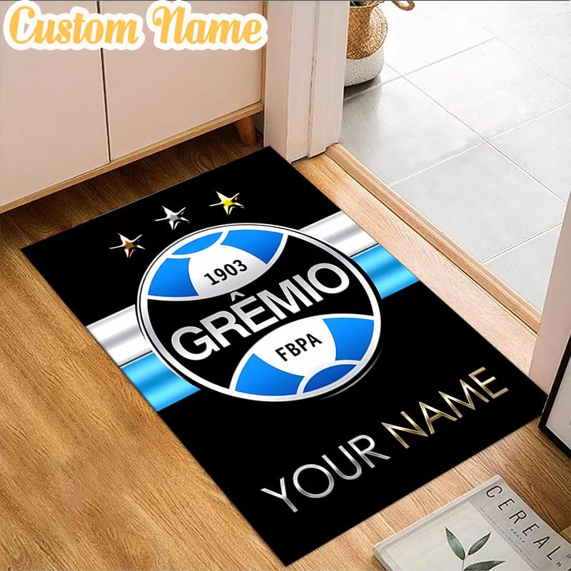 Custom Name Gremio Football Club Emblem Rug, Office Rug, Chair Rug, Carpet for Living Rooms, Doormat Game Rug Home Decor Christmas Gifts