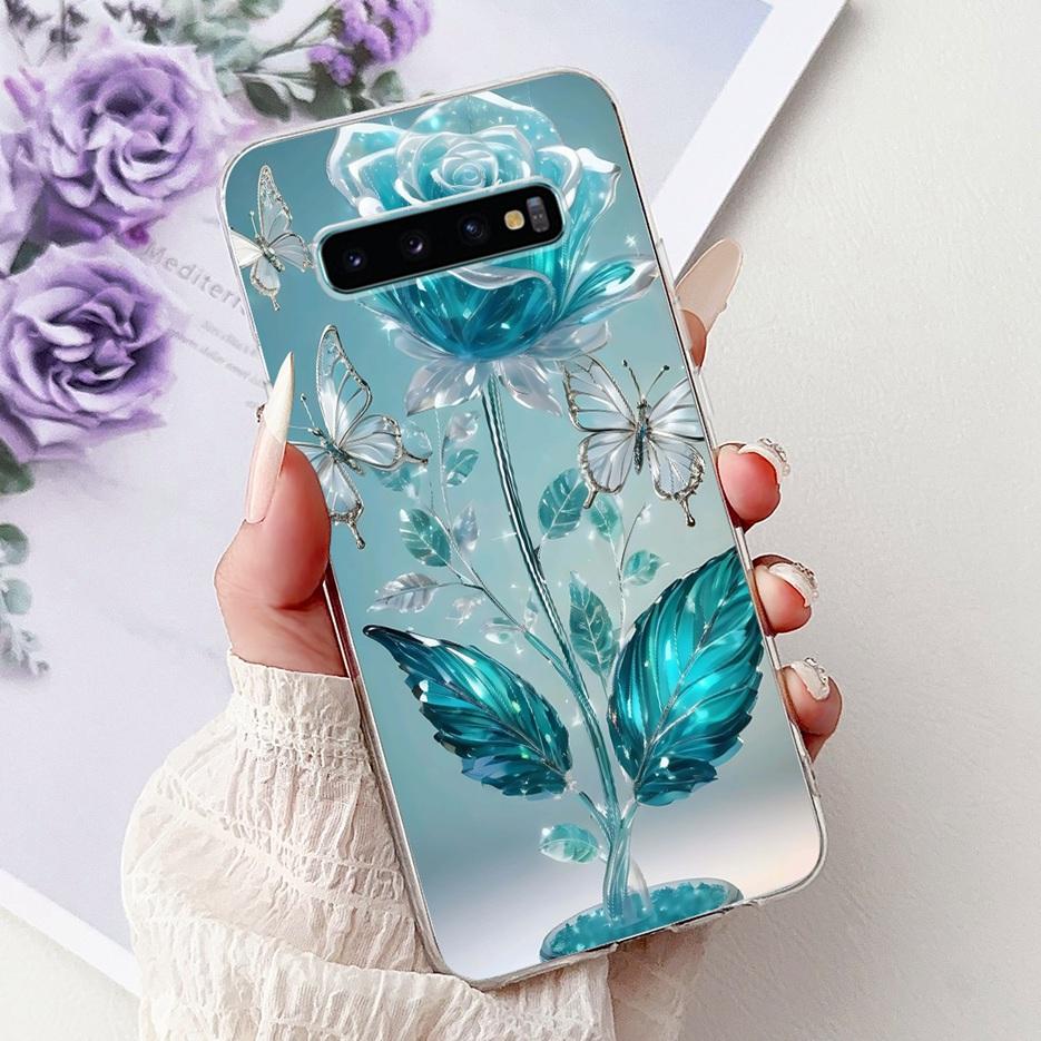 Для Samsung Galaxy S10 S10e S10+ Чехол Роскошный Чехол с Рисунком Сердечка Мягкий Тонкий Чехол для Телефона Для Samsung S10 Plus S 10 S10e Fundas