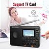 V115 Радио FM AM SW Портативные радиоприемники Перезаряжаемые коротковолновые радиоприемники Полноволновой USB-рекордер Динамик для пожилых людей