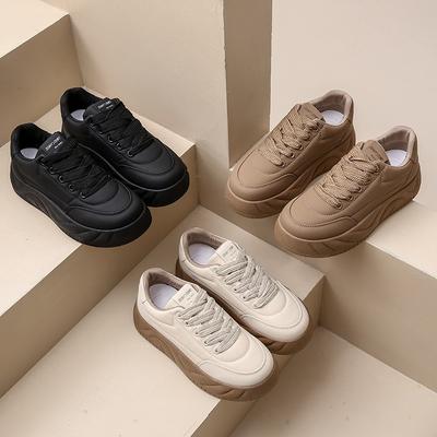 Маленькие белые туфли детские весенние новые женские студенческие повседневные спортивные универсальные кеды для скейтборда уличная съемка