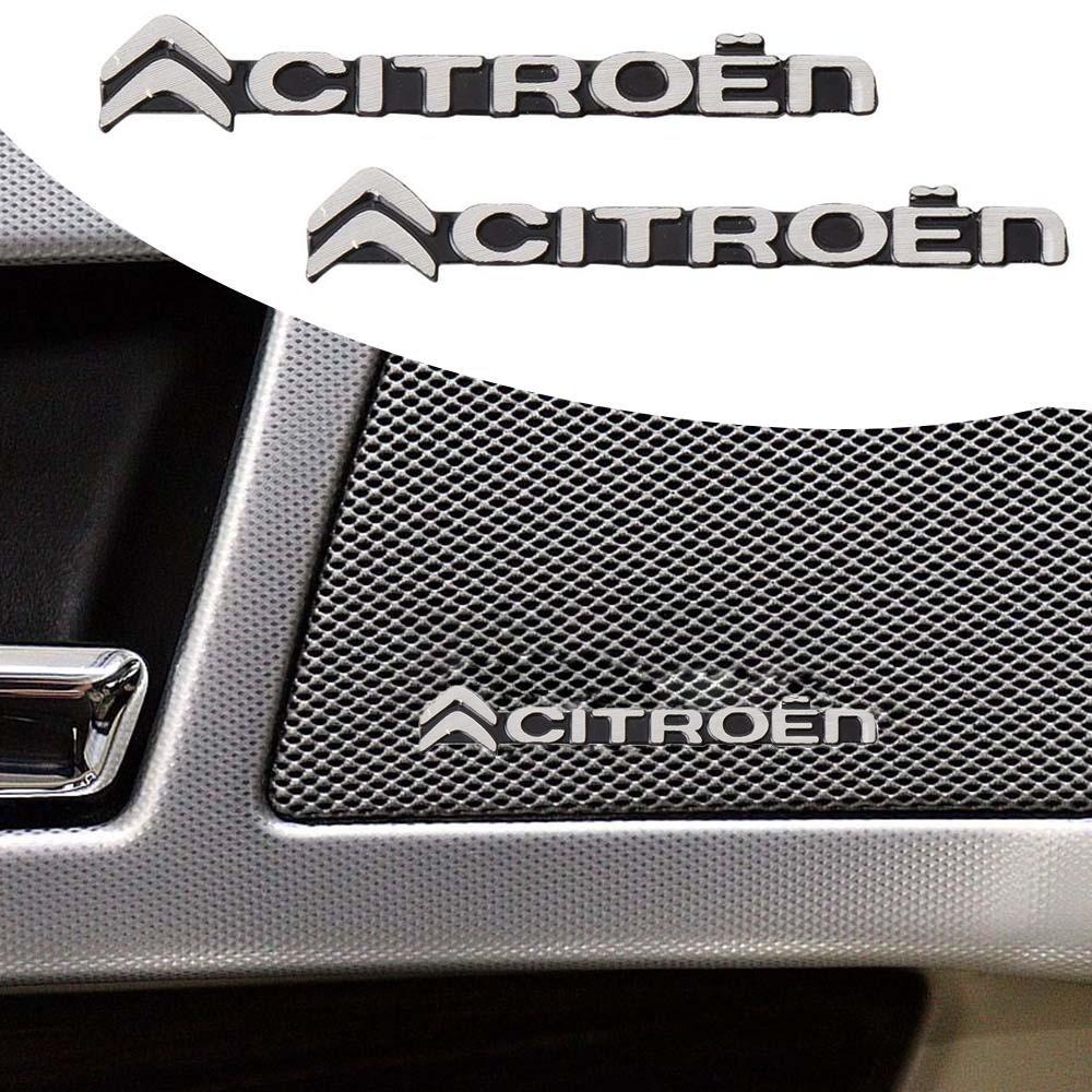 3D Aluminum Auto Badge Car Audio Stickers For Citroen C4 C3 C5 C1 C2 Berlingo Celysee Cactus Picasso Saxo Accessories Styling