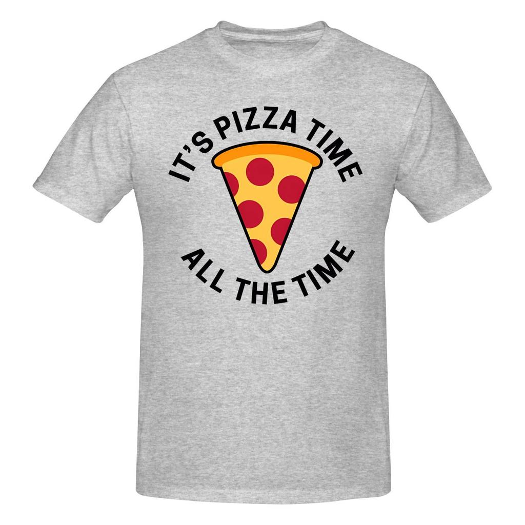 Its Pizza Time All The Time Flattering For All Body Types Tshirt Japanese Style Lazy Atmosphere Tees