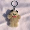 Cartoon Plush Bear Keychain Animal Bear Bowknot Bear Keyring Bear Keyring   Jewelry Gifts
