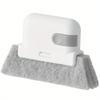 2 in 1 Groove Cleaning Tool Window Frame Door Groove Cleaning Brush Sliding Door Track Cleaning Tools Hand-held Crevice Cleaner