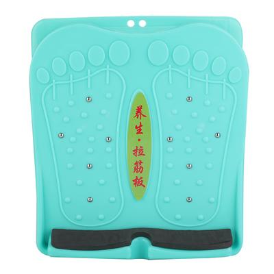 Бытовая складная ножная растяжка для голени Массажная ножная фитнес-доска с наклонной педалью(Синий и зеленый)