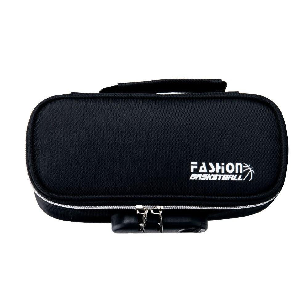 Canvas Password Lock Pen Box Stationery Portable Organizer Box Large-Capacity Pencil Case Students
