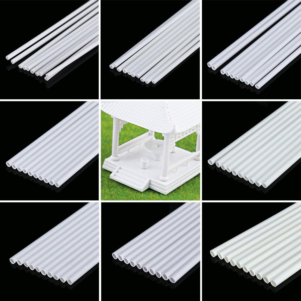 Decoration Crafts 2mm~10mm Round Tube Sand Table Material Model Building Tube Plastic Hollow Tube