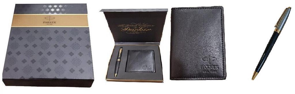 @ Шариковая ручка Parker Blue с держателем для кредитных карт SM240-СКИДКА 60%