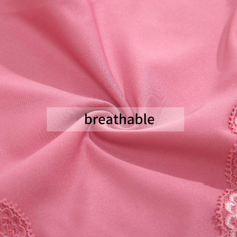 Бесшовные кружевные трусики, сексуальные удобные трусы для женщин, однотонное нижнее белье с низкой талией, нижнее белье из ледяного шелка для девочек