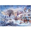Полный 5D Diy Алмазная картина Маленький город зимой Вышивка крестом Домашний декор Подарок ручной работы