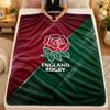 Flannel BlanketEngland Rugby Warm Soft Throw Blanket for Indoor Sofa Bed Living Room Use