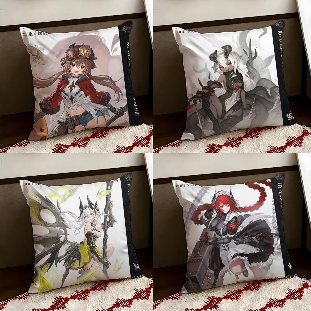 DDuet NNight AAbyss Cushion Cover Reversible Soft Durable Pillow Cover Home Car MultiScene Use for Daily Comfort