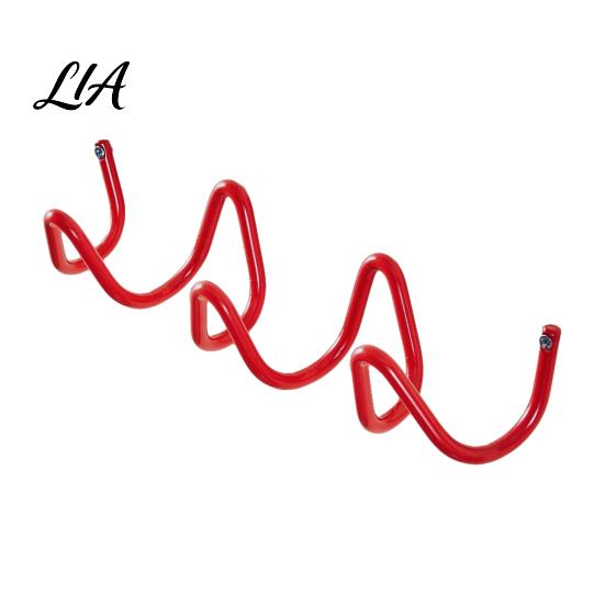 Decorative Hooks for Living Room Wave Wall Hook, Nordic Style Iron Art Three Modern Entryway Organizer Mounted Storage Rack And Hangers
