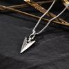 Ожерелья с наконечниками стрел Spear Point для мужчин, Крутые Панк-ожерелья-воротники с подвесками-стрелами из нержавеющей стали на цепочке-коробке, Подарочные украшения