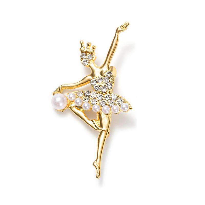 Милые броши в виде танцующих девочек  Броши-булавки в виде балерин AVE