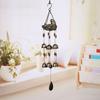 Bird Nest Resin Wind Chime with Brass Bells - Outdoor Garden Ornaments 