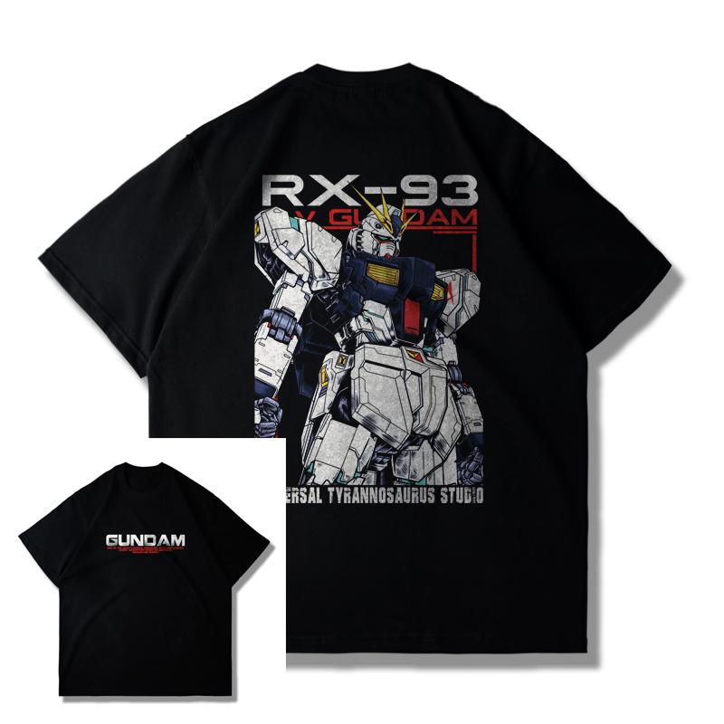 Графические футболки Gundam Мужские Летние Одежда в стиле Y2k Женские Оверсайз С коротким рукавом Футболка Повседневная Аниме Уличная одежда Одежда бренда Топы