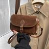 Новые модные роскошные дизайнерские сумки для женщин, прочные наплечные сумки с пряжкой, женские высококачественные винтажные замшевые сумки под мышками