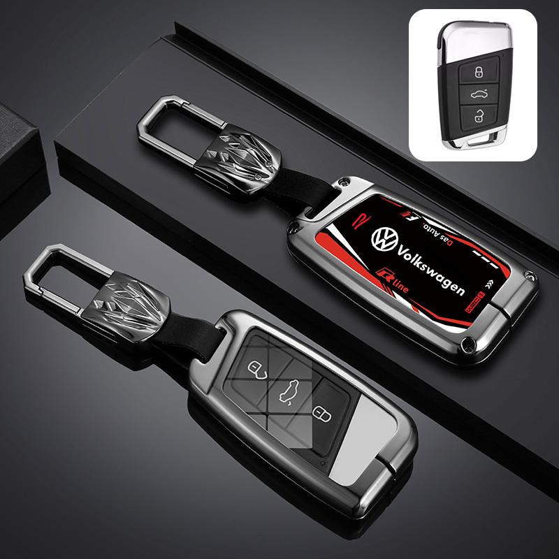 Valve Stems Caps For VOLKSWAGEN VW Fashion Racing Cool Track Style Design Car Remote Key Case Cover Shell For VW Volkseagen Pass zq2