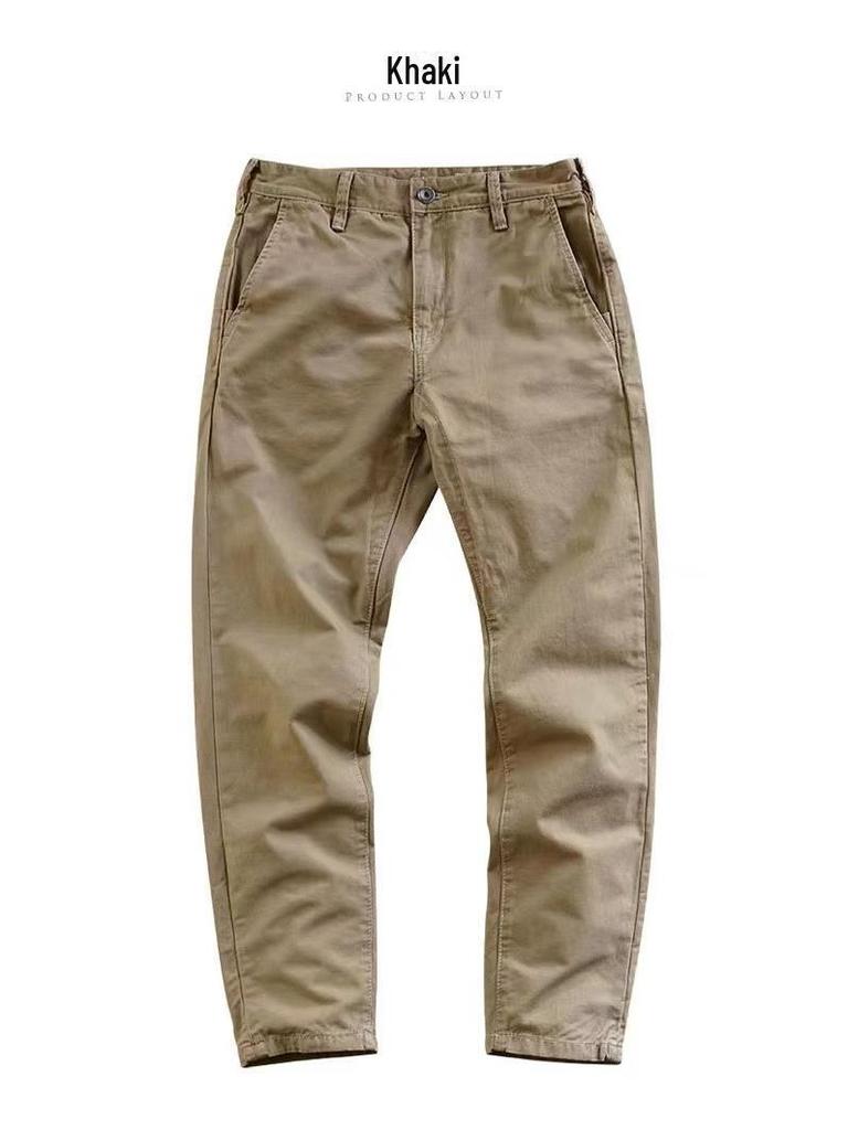 Мужской хлопковый прямой повседневный комбинезон - 2024 American Retro High Street Fashion